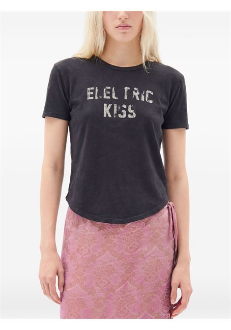 floor micro t-shirt woman black ANN DEMEULEMEESTER | B0013923 FA740098